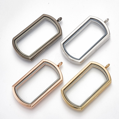 Alloy Magnetic Locket Big Pendants PALLOY-T052-17-1