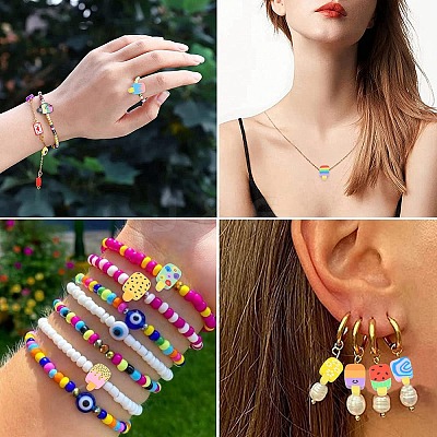 200Pcs Handmade Polymer Clay Beads CLAY-CJ0001-69-1
