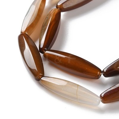 Natural Agate(Dyed & Heated) Beads Strands G-M446-A01-01A-1