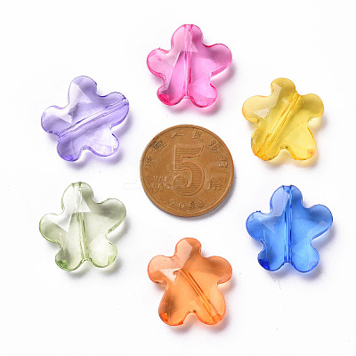 Transparent Acrylic Beads X-TACR-S154-32B-1