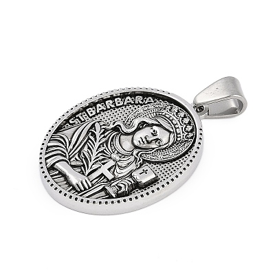 304 Stainless Steel Pendants STAS-M103-01AS-07-1