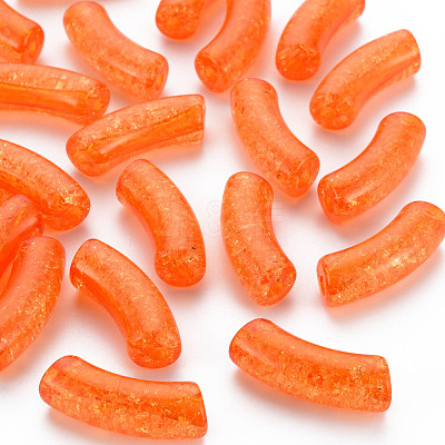Transparent Crackle Acrylic Beads CACR-S009-001B-N84-1