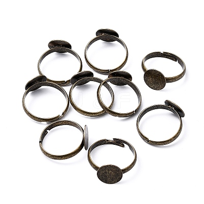 Brass Pad Ring Base Findings EC022-NFAB-1