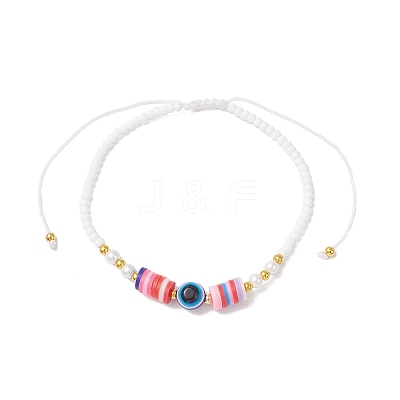 Glass Seed Beads Braided Bead Bracelets BJEW-MZ00211-05-1