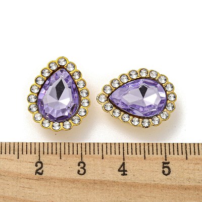 Acrylic Rhinetsone Cabochons FIND-C054-02G-08-1