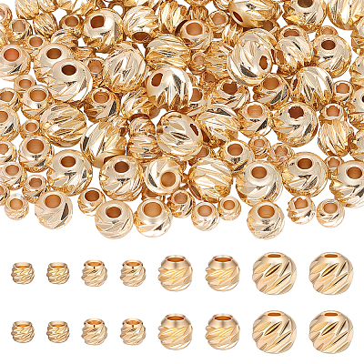 120Pcs 4 Styles Brass Beads KK-PH0015-29-1