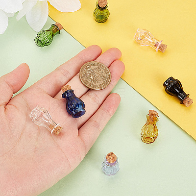 8Pcs 8 Colors Miniature Glass Bottles GLAA-PH0002-58-1