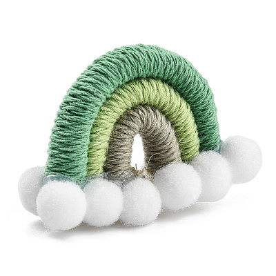 Polycotton(Polyester Cotton) Woven Rainbow Wall Hanging FIND-T035-16E-1