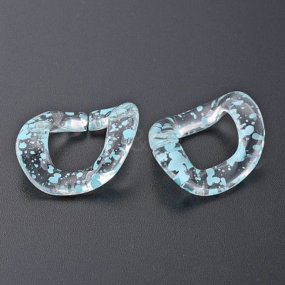 Transparent Acrylic Linking Rings OACR-N009-015A-B08-1