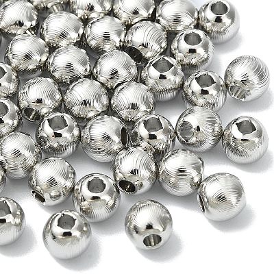SHEGRACE Brass Textured Round Beads XGRPCU672-298P-1