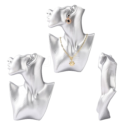 High End Resin Side Body Model Portrait Jewelry Stand NDIS-B001-03B-1