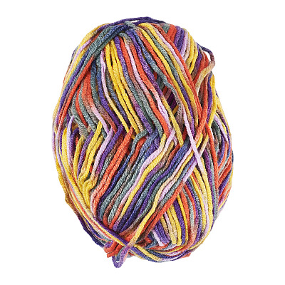 Polyester Fibers Knitting Yarn DIY-TADJ0002-005M-1