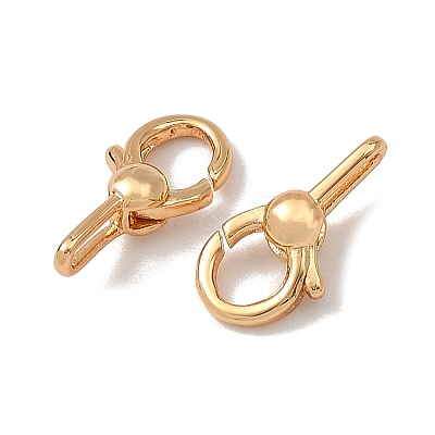 SHEGRACE Brass Spring Ring Clasps XGRQ58597-785G-1
