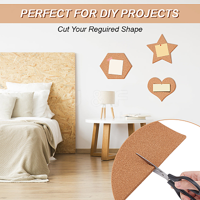 Self-Adhesive Cork Sheets DIY-WH0488-76A-1