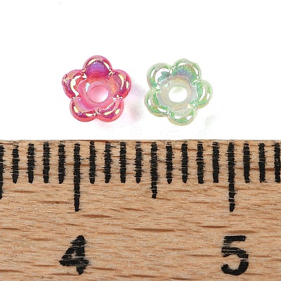 UV Plating Acrylic Bead Caps MACR-L008-11A-1