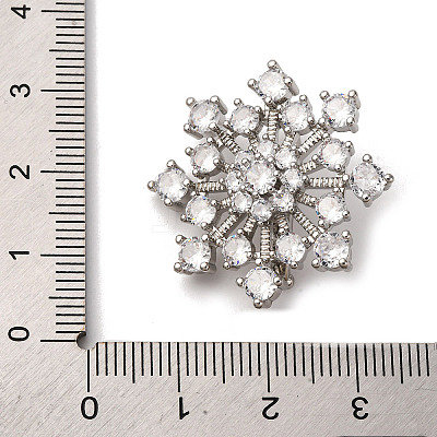 Brass Micro Pave Cubic Zirconia Pendant Bails KK-D378-21P-1