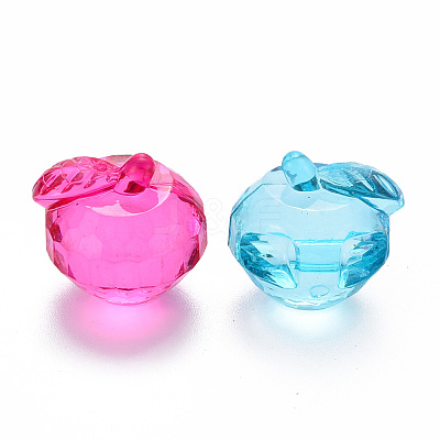 Transparent Acrylic Pendants TACR-T024-05B-1