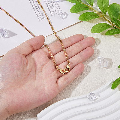 304 Stainless Steel Chain Necklaces NJEW-HS00006-1