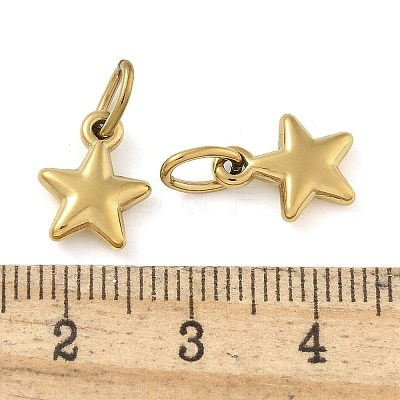 Ion Plating(IP) 304 Stainless Steel Charms STAS-B075-06G-1