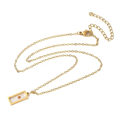 304 Stainless Steel Mustard Seed Faith Pendant Necklaces NJEW-Z063-04G-03-1