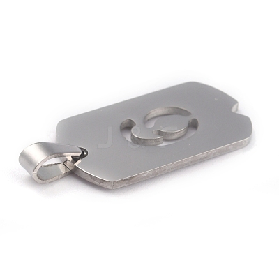 Non-Tarnish 304 Stainless Steel Pendants STAS-O127-B06-1