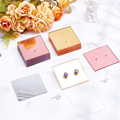 4 Colors Acrylic Single Earring Display Card ODIS-AR0001-05B-1