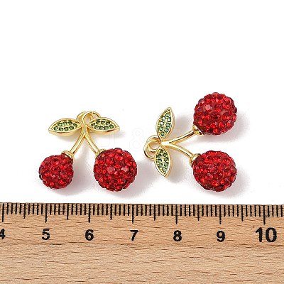 Brass Micro Pave Cubic Zirconia Pendants KK-H072-13G-01-1