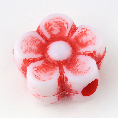 Craft Style Acrylic Corrugated Beads X-SACR-S840-M-1