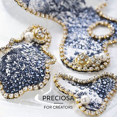 Preciosa® MAXIMA Crystal Round Stones Y-PRC-RBSS24-50730-1