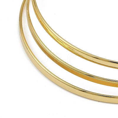 7Pcs Flat Vacuum Plating PVD Vacuum Plating 201 Stainless Steel Bangles Sets for Women BJEW-F476-07G-02-1