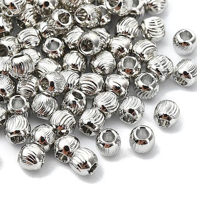 SHEGRACE Brass Textured Round Beads XGRPCU217-296P-1