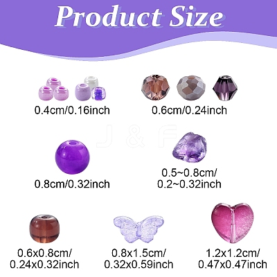 DIY Glass Beads Jewelry Making Finding Kits DIY-YW0012-04A-1