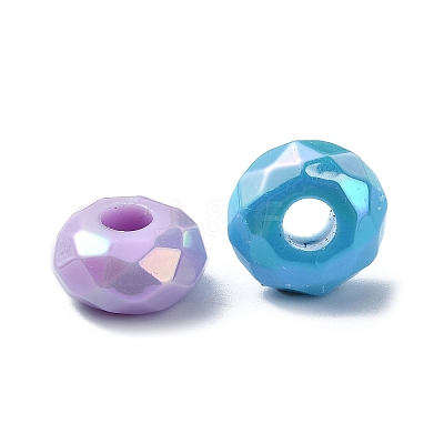 Opaque Acrylic European Beads OACR-E033-23-1