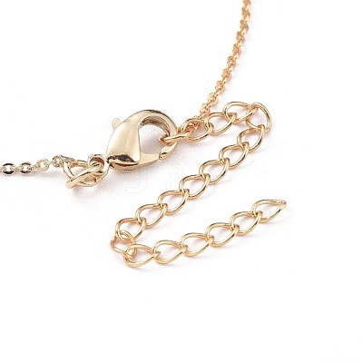 Brass Micro Pave Cubic Zirconia Pendant Necklaces NJEW-JN02523-M-1