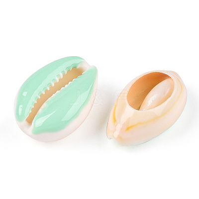 Natural Cowrie Shell Beads X-SHEL-S274-04H-1
