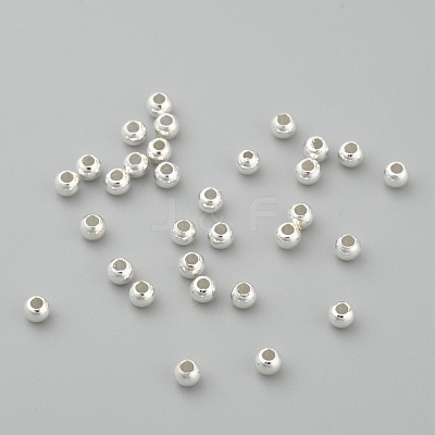 Rack Plating Brass Round Spacer Beads KK-I601-3mm-S-RS-1