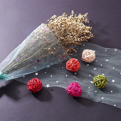 Star Sequin Deco Mesh Ribbons OCOR-P010-F07-1