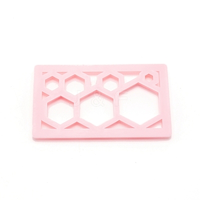 Hexagon Plastic Baking Cake Cutting Dies Mold DIY-WH0001-79-1