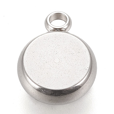Tarnish Resistant 304 Stainless Steel Pendant Cabochon Settings STAS-K202-03B-P-1