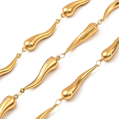 304 Stainless Steel Hot Pepper Link Chains CHS-G042-03G-03-1