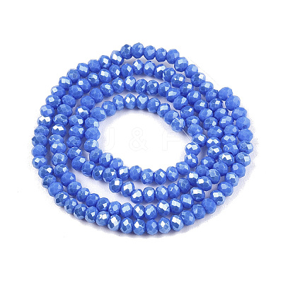 Electroplate Glass Beads Strands EGLA-A044-P2mm-A32-1
