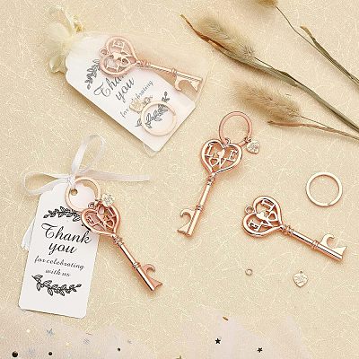 DIY Heart Skeleton Beer Bottle Opener Keychain Making Kit DIY-CA0005-03-1