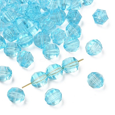 Transparent Acrylic Beads X-PL990Y-5-1