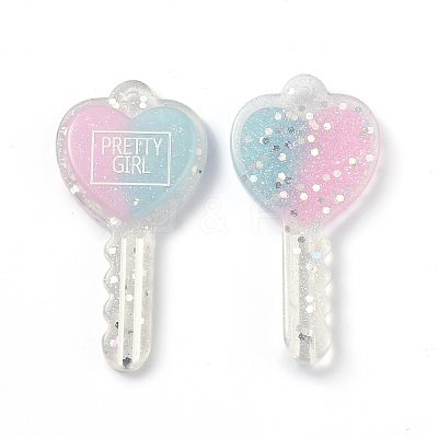 Two Tone Resin Big Pendants RESI-Z001-01A-1