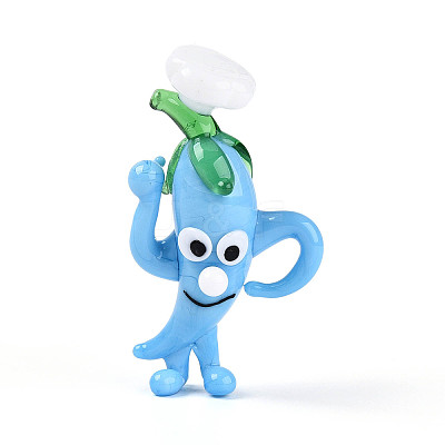 Handmade Lampwork Cartoon Pepper Chef Display Decorations LAMP-T025-13A-1
