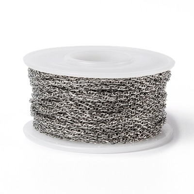 Tarnish Resistant 304 Stainless Steel Rope Chains CHS-H008-01P-1