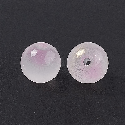 Glass Imitation Jade Beads X-GLAA-P029-03A-1
