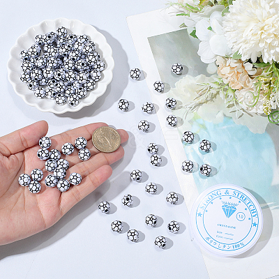 200Pcs Acrylic Beads OACR-PA0001-66B-1