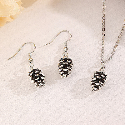 Fashionable Alloy Dangle Earrings & Pendant Necklaces Sets FS-WG44DA2-02-1