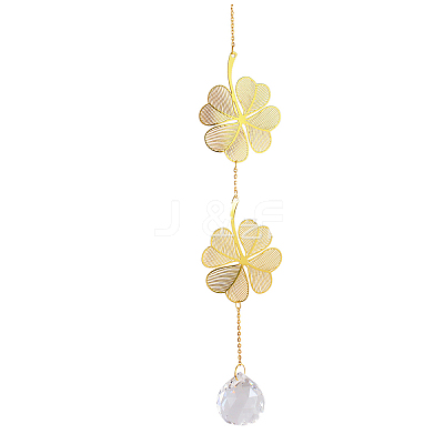 Iron Big Pendant Decorations DJEW-PW0007-13C-1
